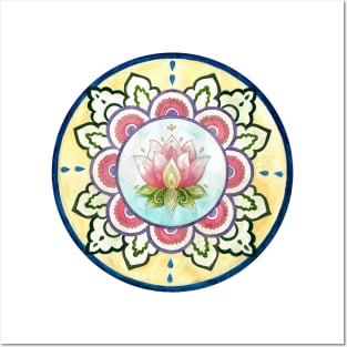 Mandala lotus / lotus Posters and Art